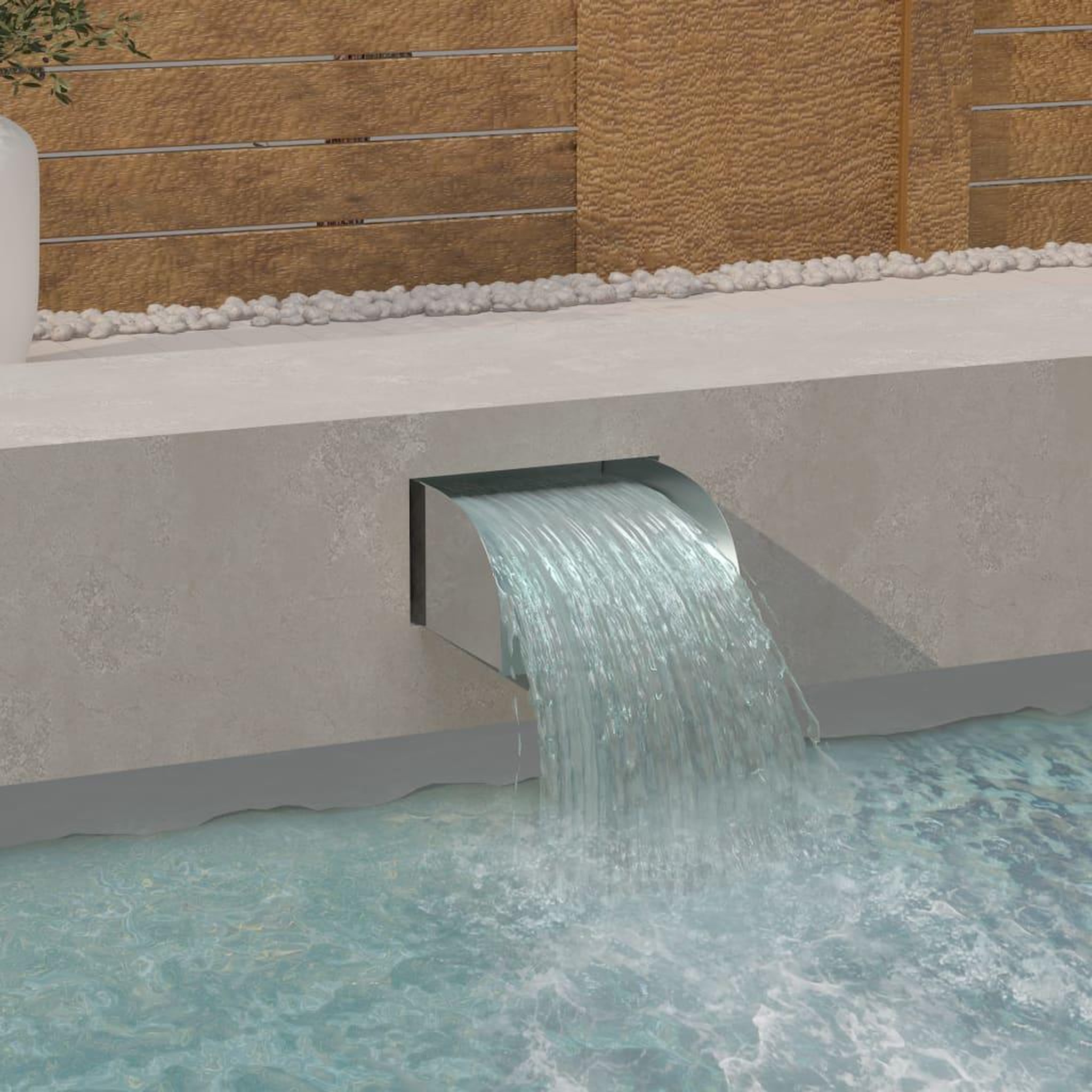 VIDAXL Cascade 30x34x14 cm Acier inoxydable 304