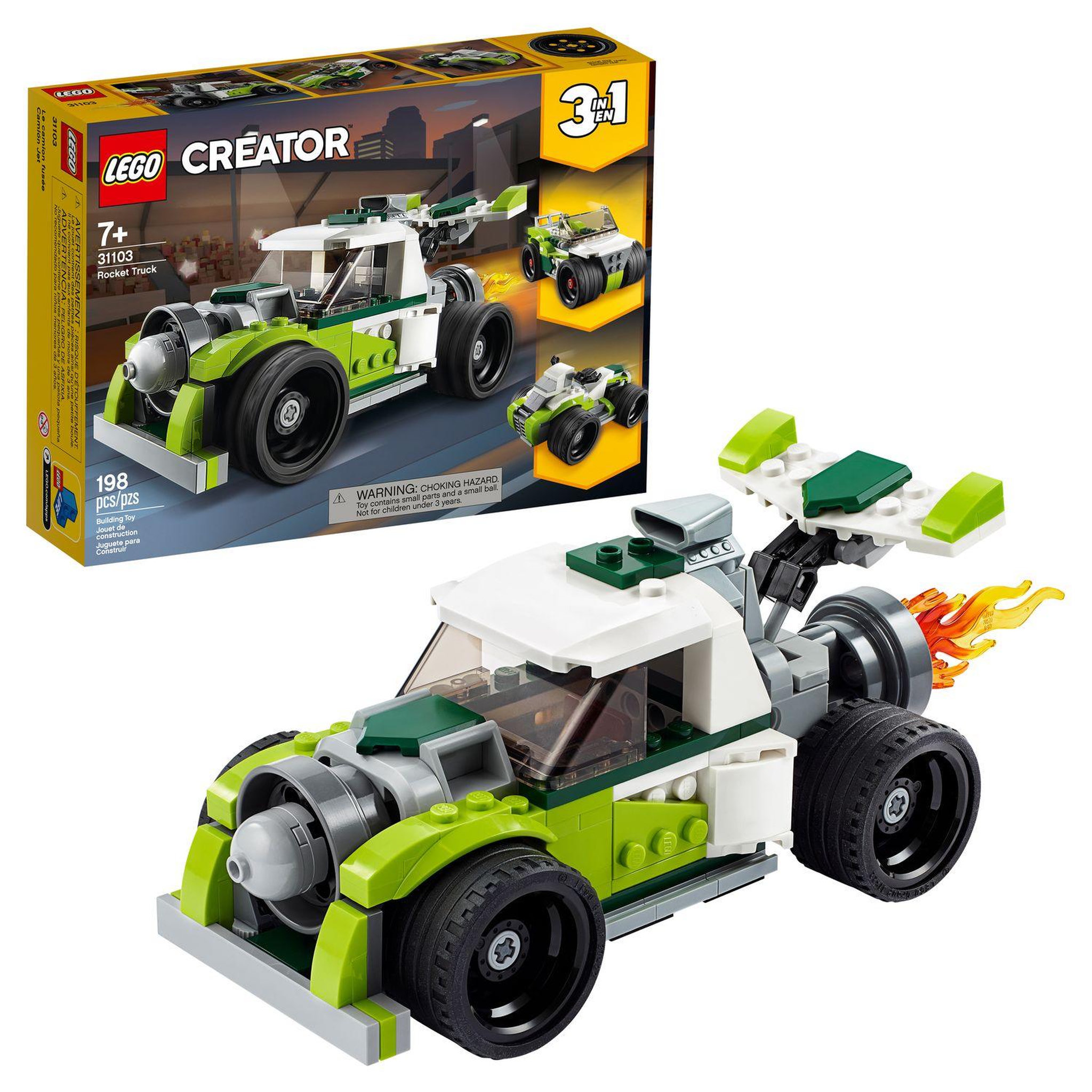 Voir la diapositive 3 : LEGO Creator 31103 - Le Camion Fusée