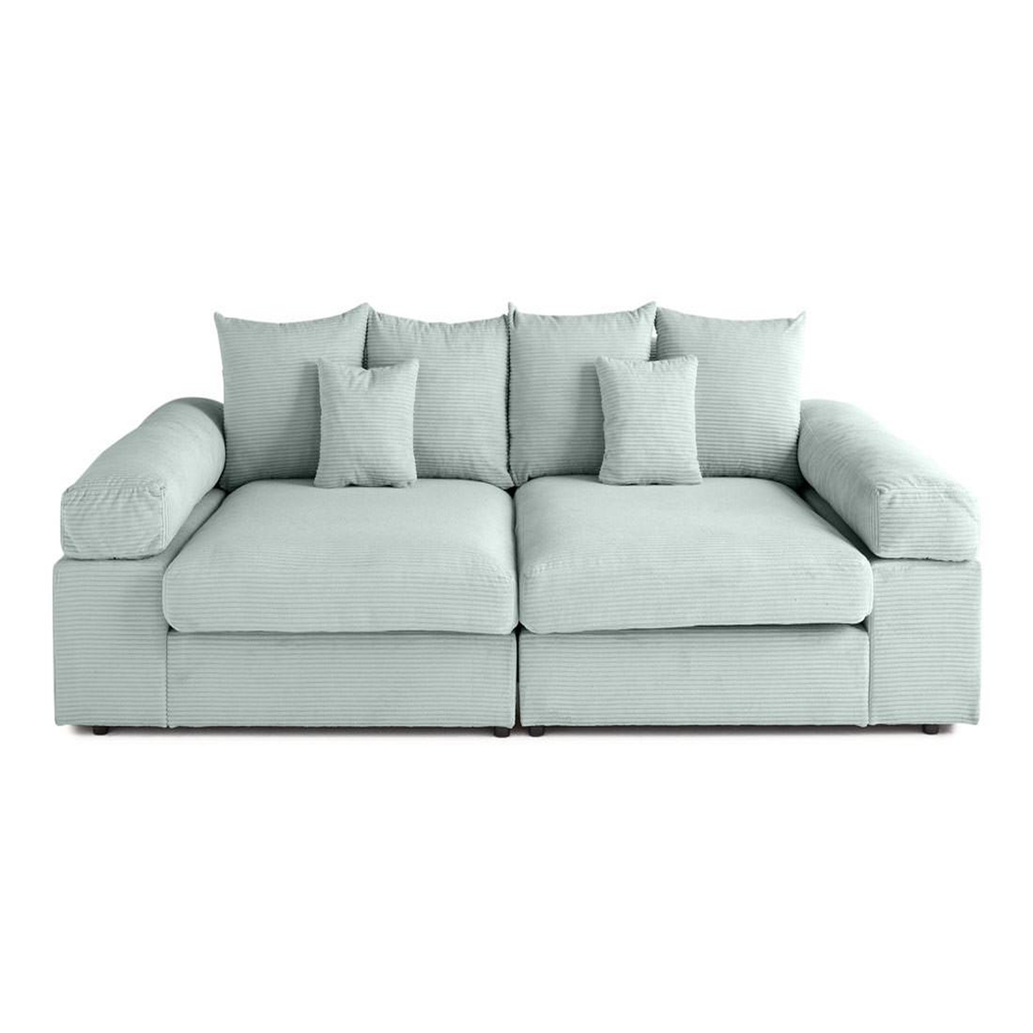 Voir la diapositive 1 : LISA DESIGN Aspen - canapé 4 places - assise profonde - velours côtelé