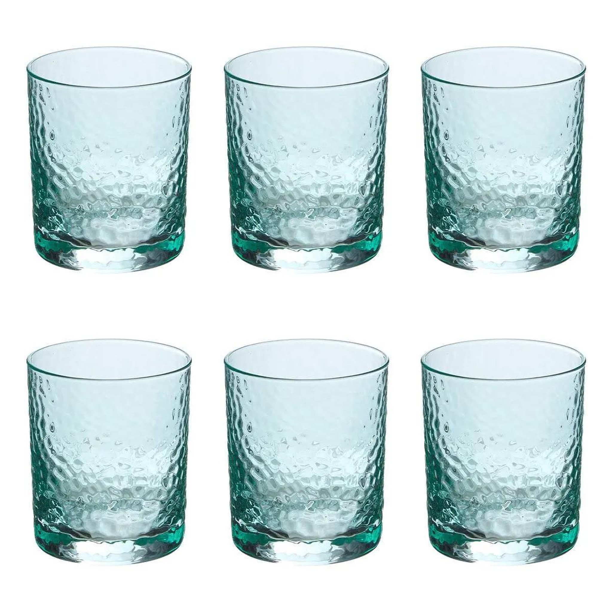 SECRET DE GOURMET Lot de 6 verres bas  celia  31cl vert menthe