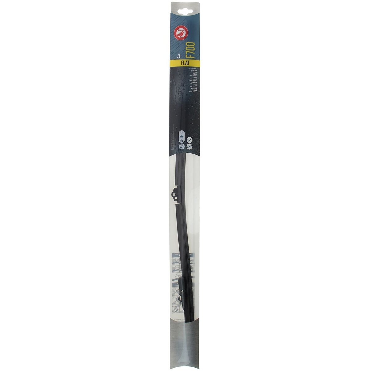 AUCHAN Balai d'essuie-glace plat F700 70cm pour CITROËN FORD OPEL PEUGEOT RENAULT