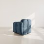 Voir la diapositive 4 : LISA DESIGN Grace - module d'assise droit en velours texturé