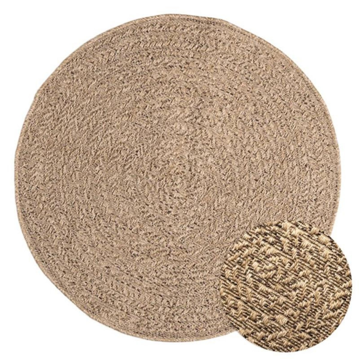 VIDAXL Tapis 90 cm aspect jute intérieur et extérieur