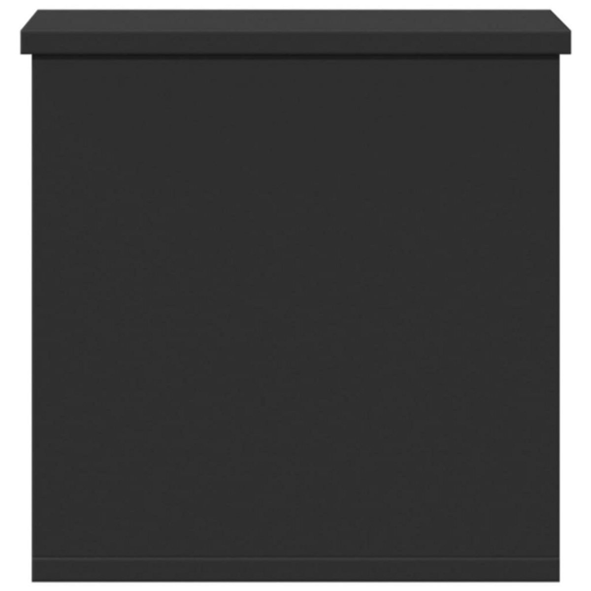 VIDAXL Boîte de rangement noir 30x35x35 cm bois d'ingenierie