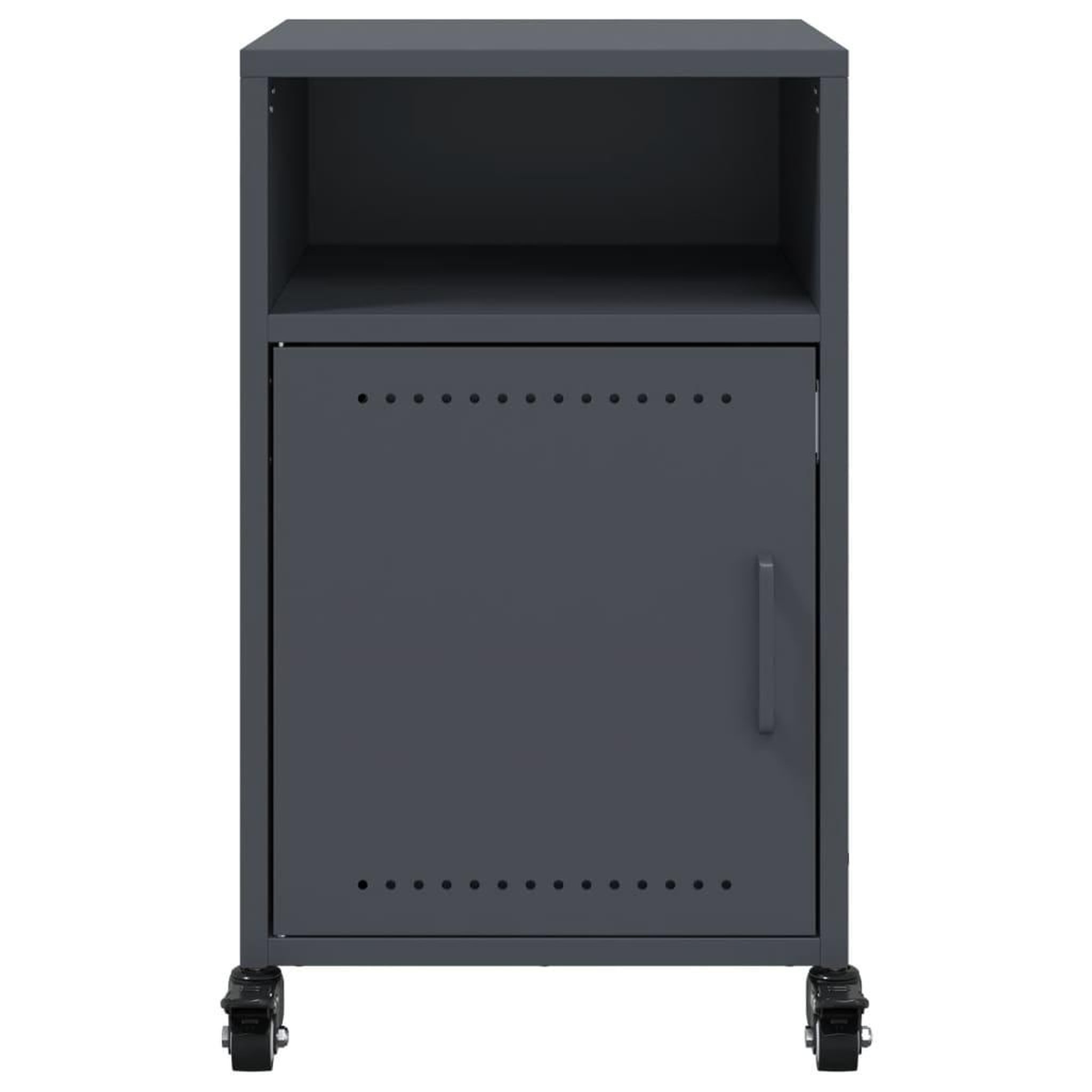 Voir la diapositive 5 : VIDAXL Tables de chevet 2 pcs anthracite 36x39x59 cm acier