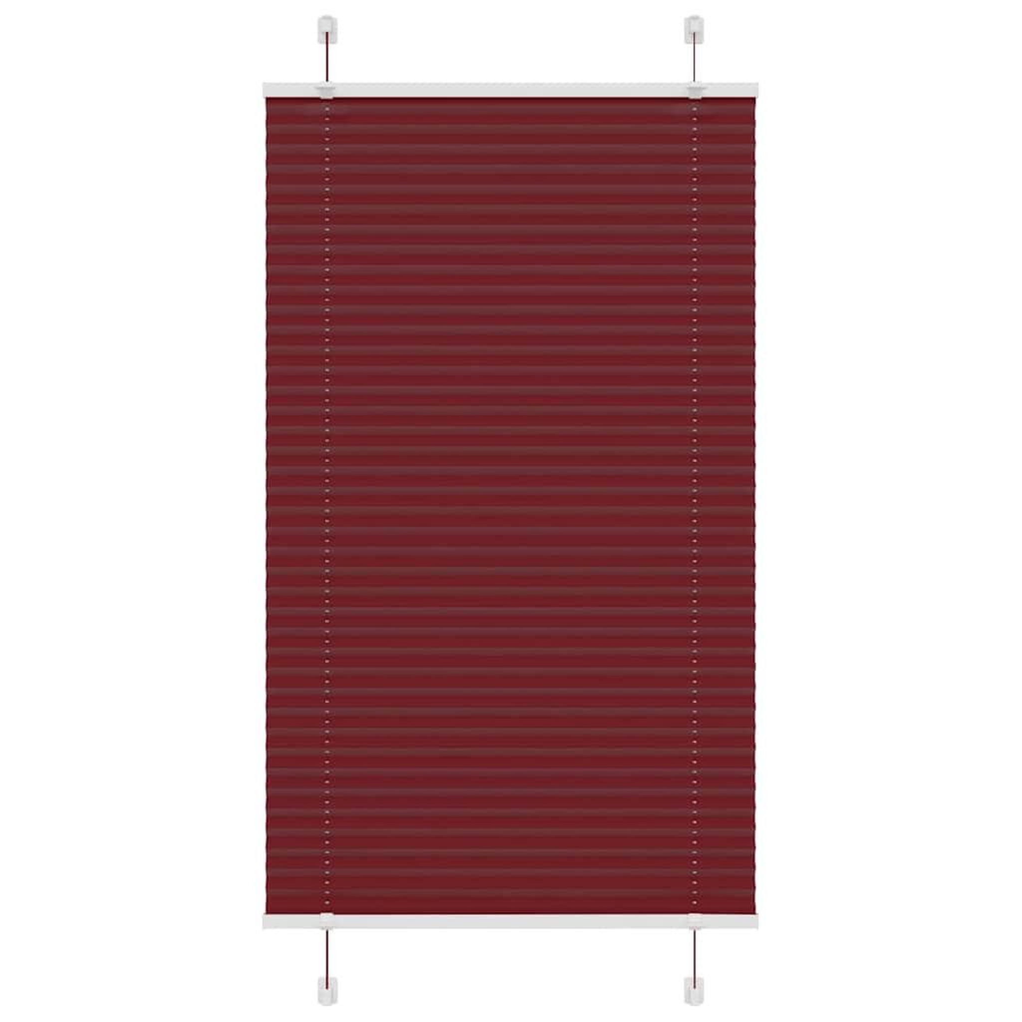 VIDAXL Store plisse rouge bordeaux 80x150 cm largeur du tissu 79,4 cm