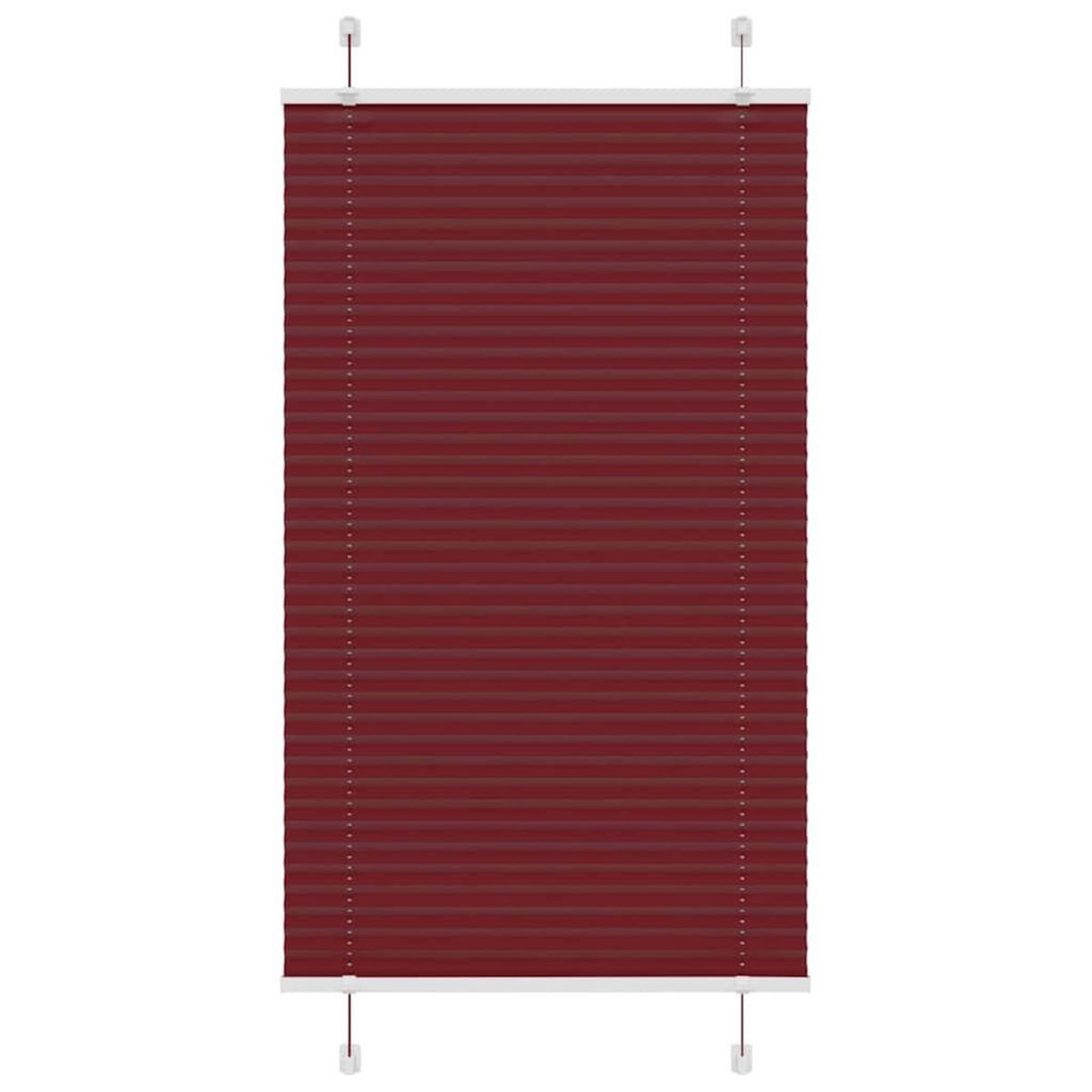 VIDAXL Store plisse rouge bordeaux 80x150 cm largeur du tissu 79,4 cm