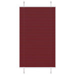 VIDAXL Store plisse rouge bordeaux 80x150 cm largeur du tissu 79,4 cm
