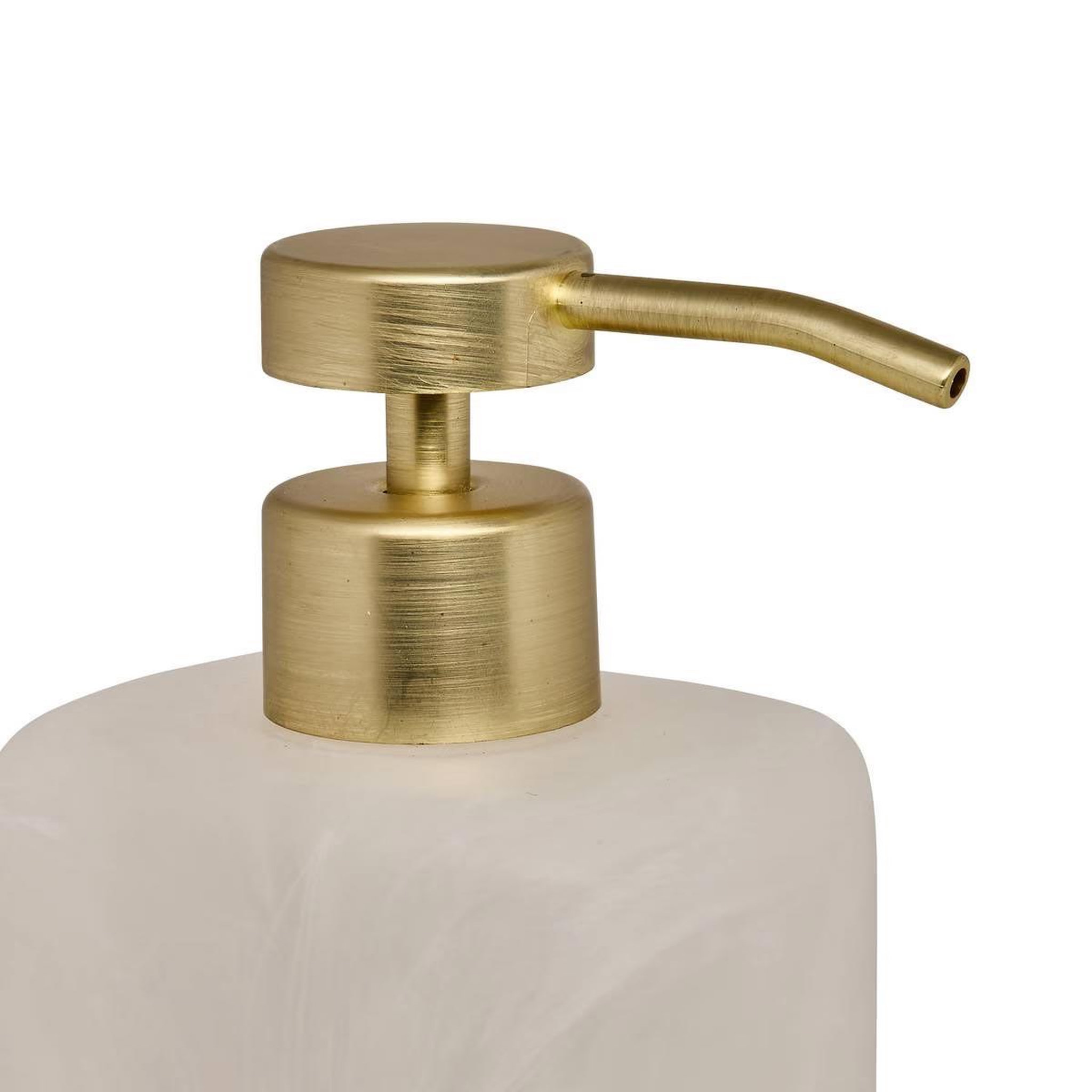 Voir la diapositive 3 : FIVE Distributeur de savon en résine  cloudy  370ml blanc