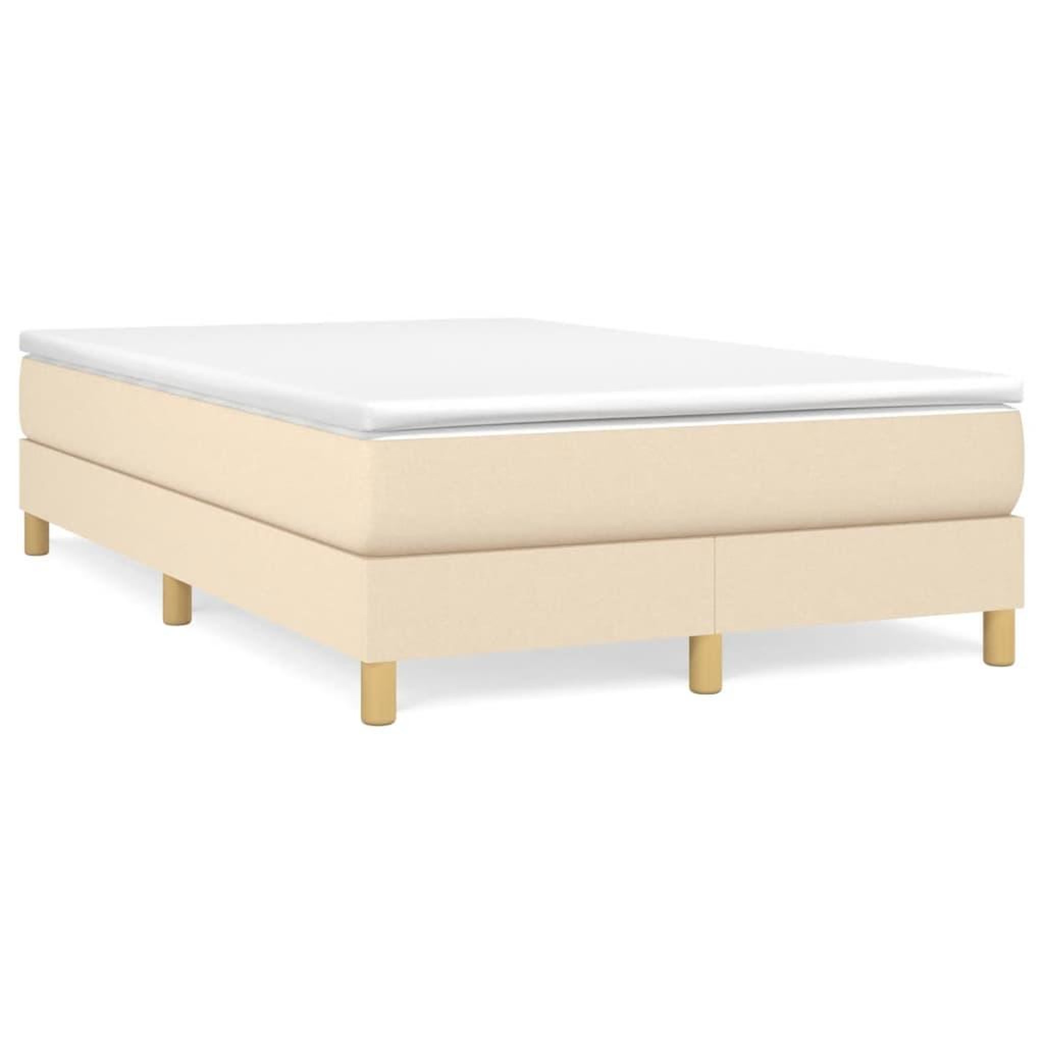 Voir la diapositive 2 : VIDAXL Cadre de lit sans matelas creme 120x200 cm tissu