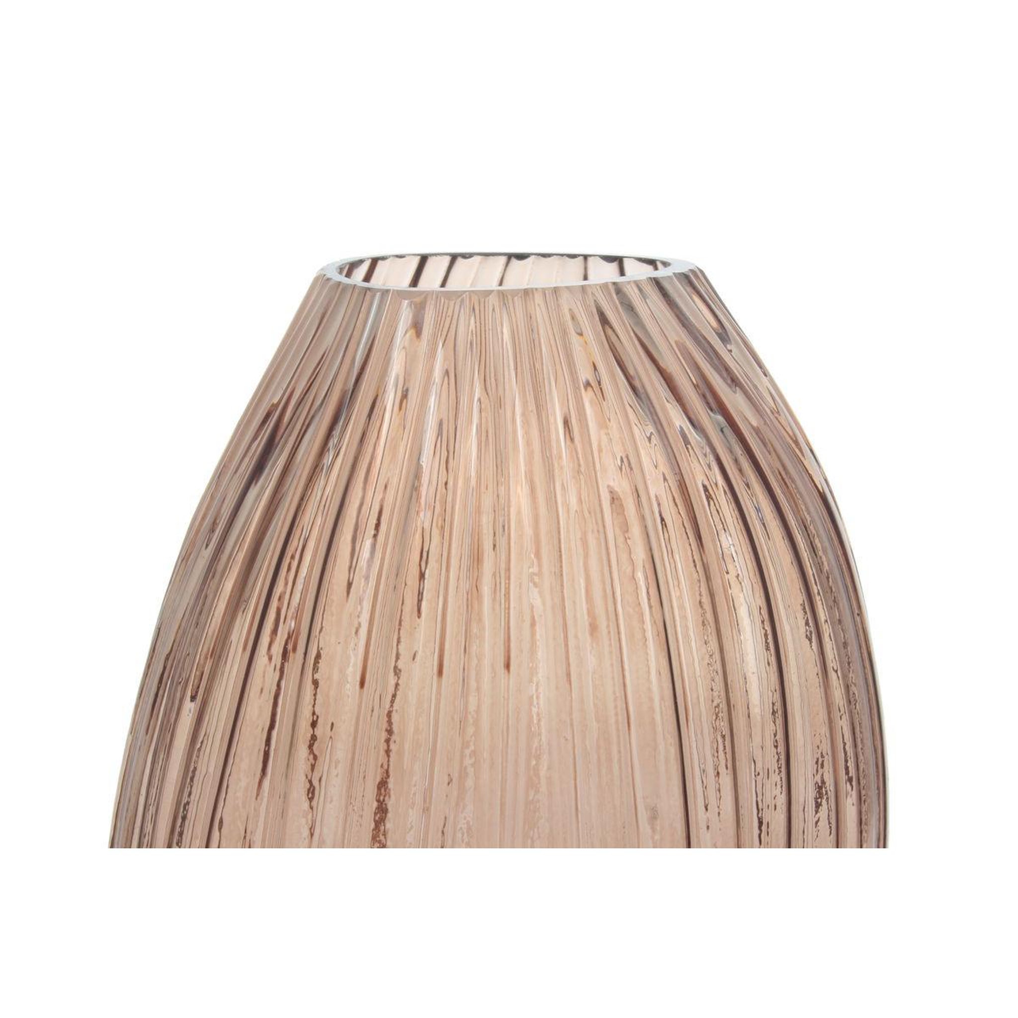 Voir la diapositive 2 : Paris Prix Vase Design en Verre Soufflé  Sidney  25cm Rose
