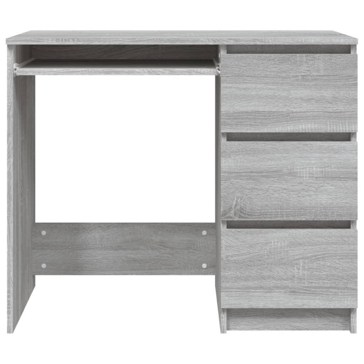 VIDAXL Bureau Sonoma gris 90x45x76 cm Bois d'ingenierie