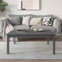 Voir la diapositive 1 : VIDAXL Table basse Gris 100x100x40 cm Bois massif de pin