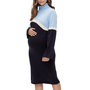 Voir la diapositive 1 : MAMALICIOUS Robe Pull Bleu/ Femme Mamalicious Rollneck