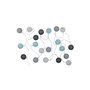 Voir la diapositive 1 : Paris Prix Guirlande Lumineuse à Led  20 Boules  315cm Bleu & Gris