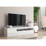 Voir la diapositive 1 : Meuble TV 150cm 2 portes 1 niche TECHNO