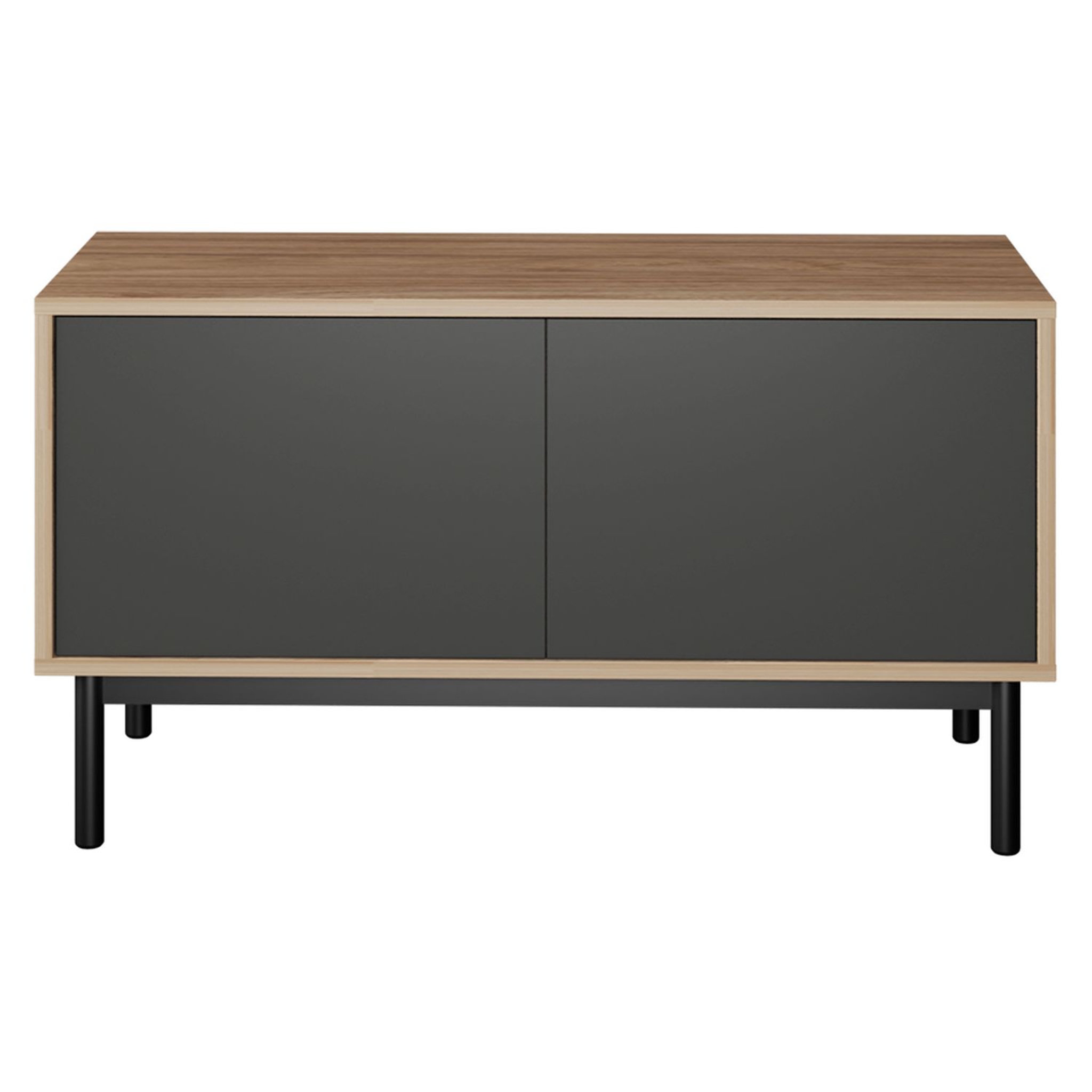 Voir la diapositive 3 : Meuble TV industriel 2 portes L104cm THEO