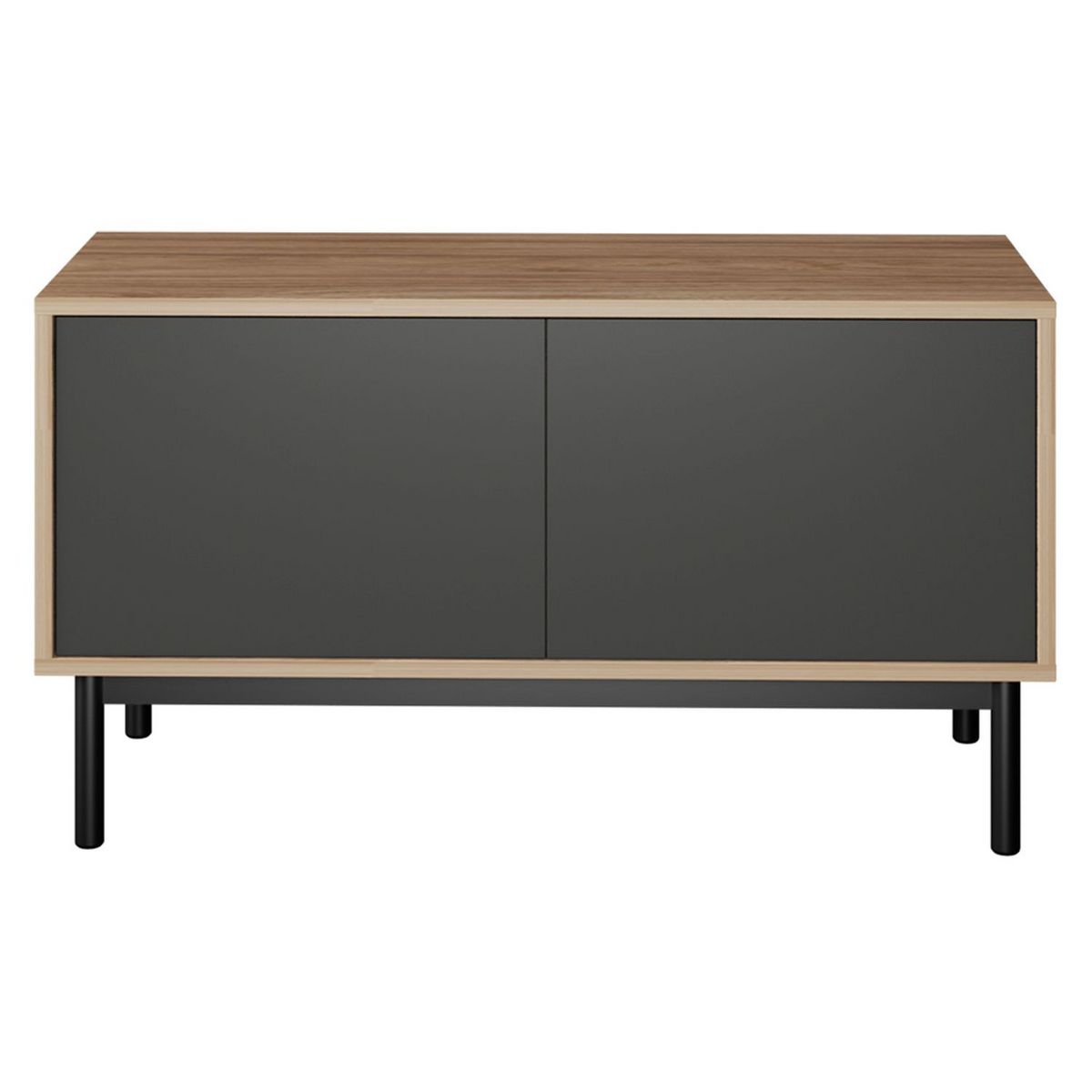 Meuble TV industriel 2 portes L104cm THEO