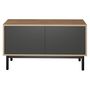Voir la diapositive 3 : Meuble TV industriel 2 portes L104cm THEO