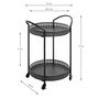 Voir la diapositive 6 : Paris Prix Desserte de Cuisine Design  Loniba  71cm Noir