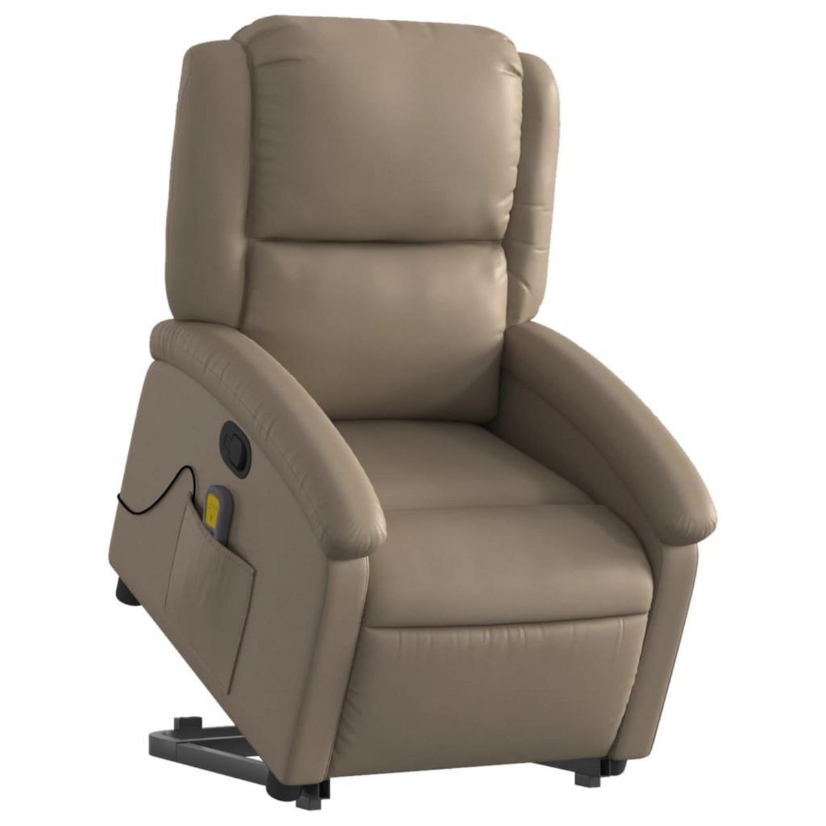 VIDAXL Fauteuil inclinable de massage Cappuccino Similicuir