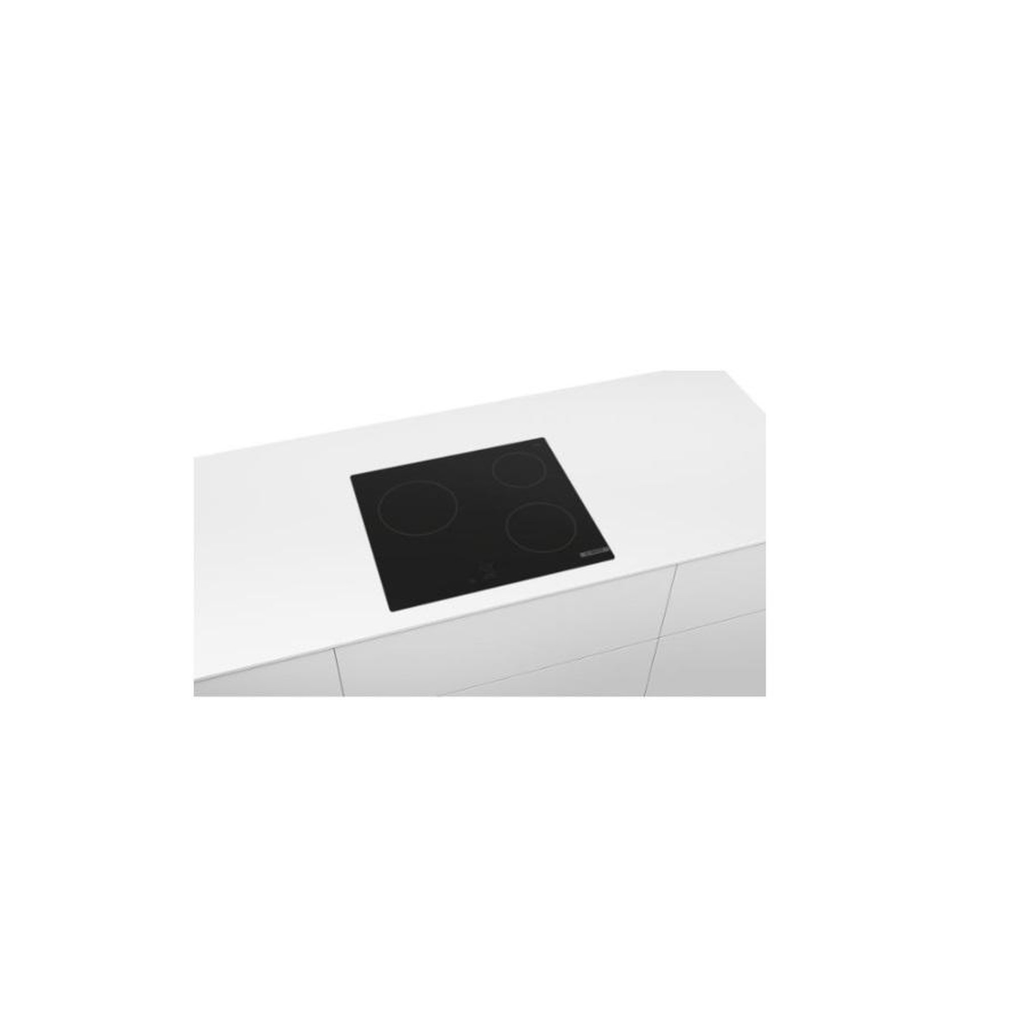 Voir la diapositive 2 : BOSCH Table de cuisson vitrocéramique 60cm 3 feux 5400w noir - PKM61RAA8F