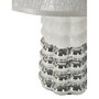 Voir la diapositive 4 : Paris Prix Lampe à Poser en Céramique  Lace  33cm Argent & Blanc