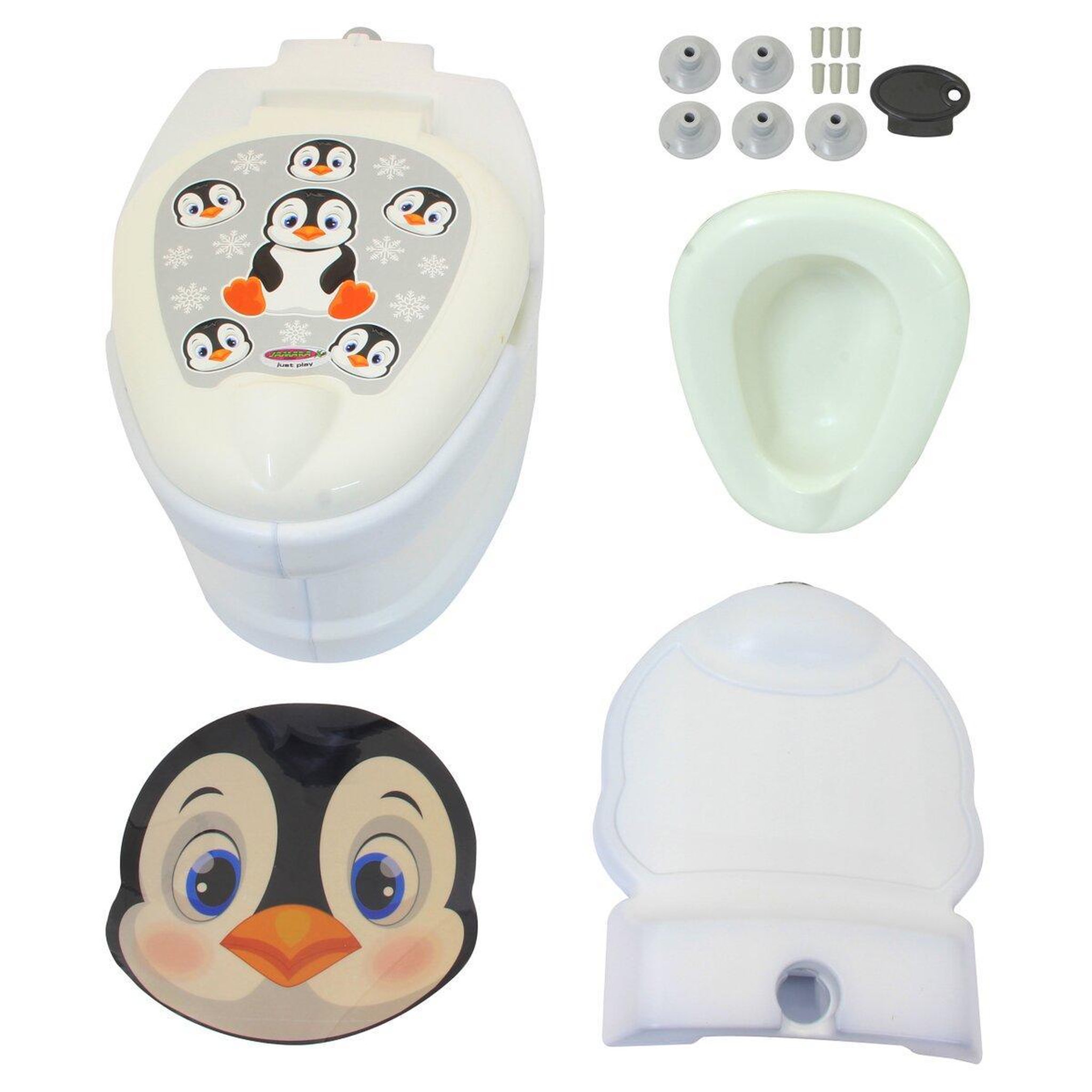 Voir la diapositive 2 : Jamara My little toilet - motif pingouin