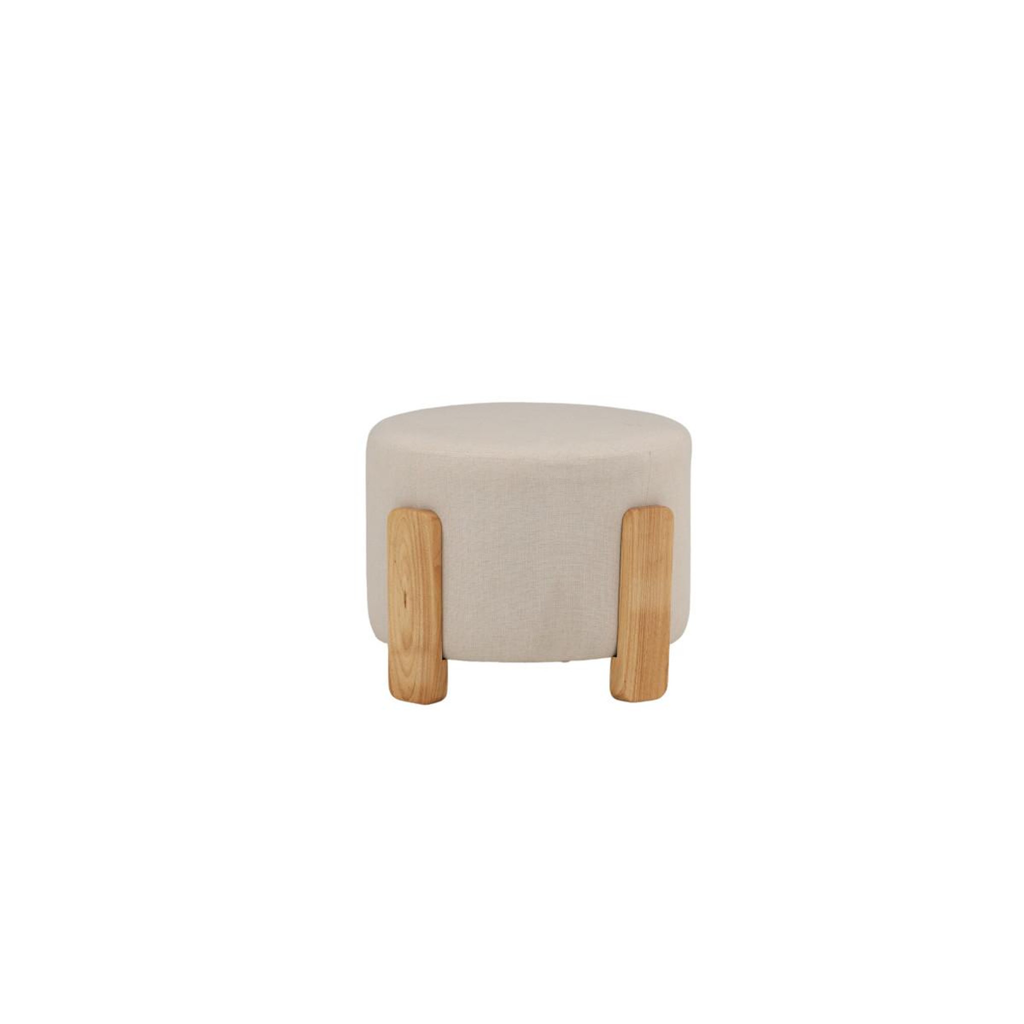 Voir la diapositive 2 : Paris Prix Pouf design en tissu  coffey  52cm naturel