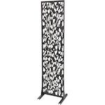 Habitat et Jardin Clôture décorative en métal  Flower  50 x 150 cm - Anthracite