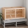 Voir la diapositive 2 : VIDAXL Cage a hamster 104x52x54 cm bois massif de sapin