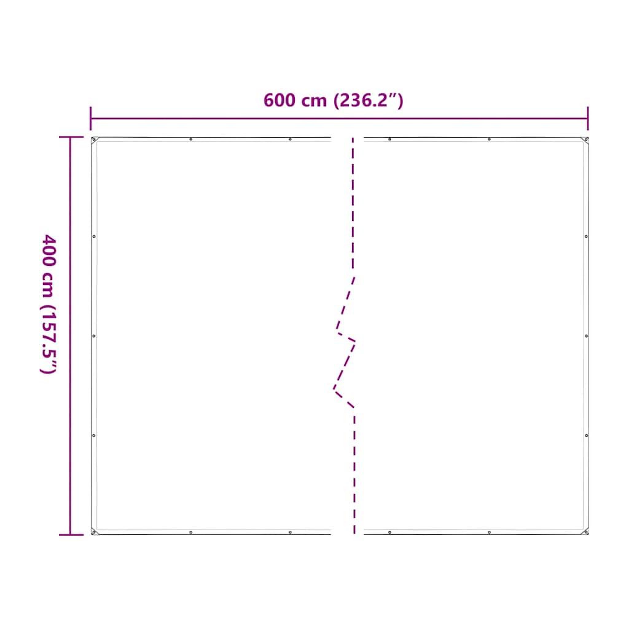 Voir la diapositive 6 : VIDAXL Bache transparente avec œillets 4x6 m polyethylene