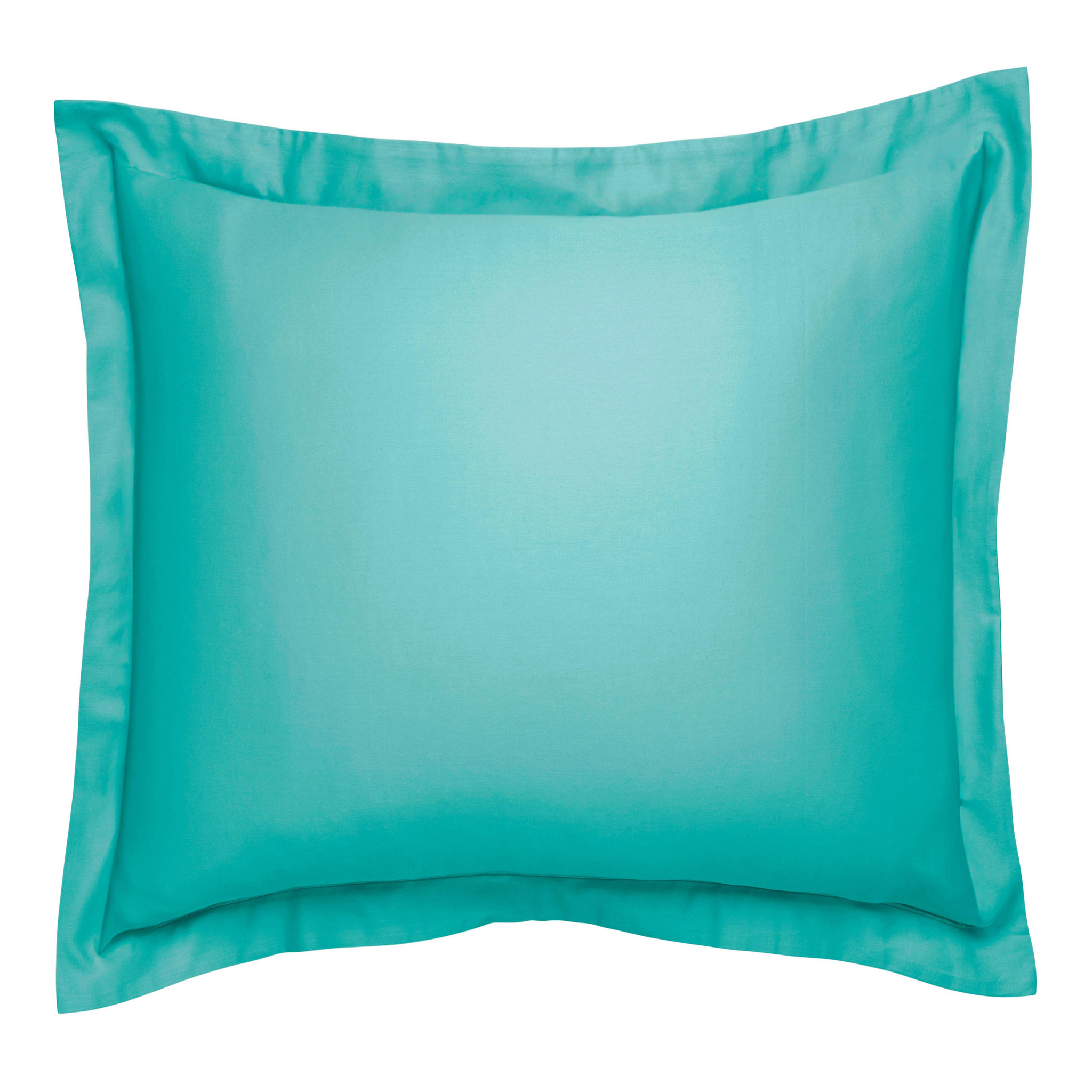 Voir la diapositive 2 : DODO Taie d'oreiller harmonie satin de coton coloris turquoise