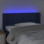 Voir la diapositive 4 : VIDAXL Tete de lit a LED Bleu 93x16x78/88 cm Tissu