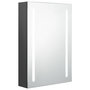 Voir la diapositive 2 : VIDAXL Armoire de salle de bain a miroir LED gris 50x13x70 cm