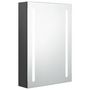 Voir la diapositive 2 : VIDAXL Armoire de salle de bain a miroir LED gris 50x13x70 cm