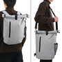 Voir la diapositive 3 : VIDAXL Sac de vélo pour porte bagages 20 L Gris 31x13x58 cm