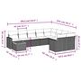 Voir la diapositive 3 : VIDAXL Salon de jardin avec coussins 10 pcs gris resine tressee