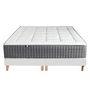 Voir la diapositive 5 : IDLITERIE Ensemble Matelas Ressort 7 zones H.28cm + Sommier Fabriqué en France MAX