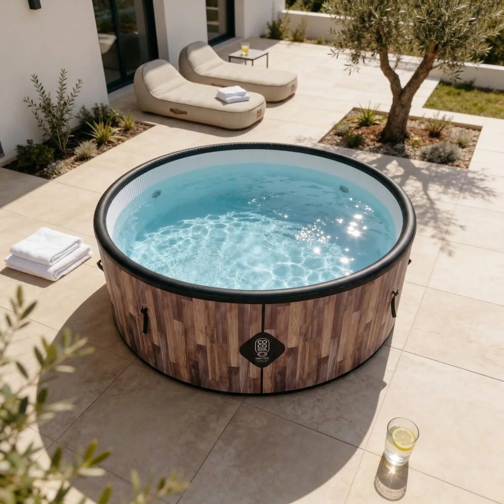Voir la diapositive 3 : COCO BAIN Piscine gonflable Fidji 180 cm diamètre, 1200 litres