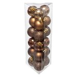 FEERIC LIGHT & CHRISTMAS Lot de 18 Boules de Noël  Colorama  3cm Bronze