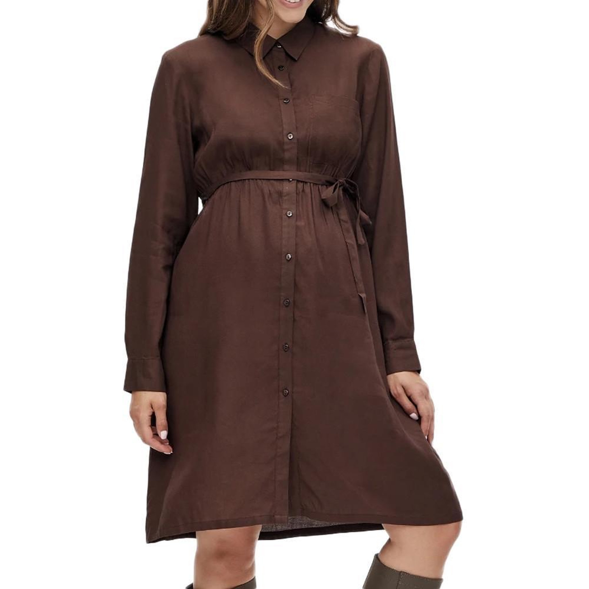 MAMALICIOUS Robe  Femme Mamalicious Lia. Coloris disponibles : Marron