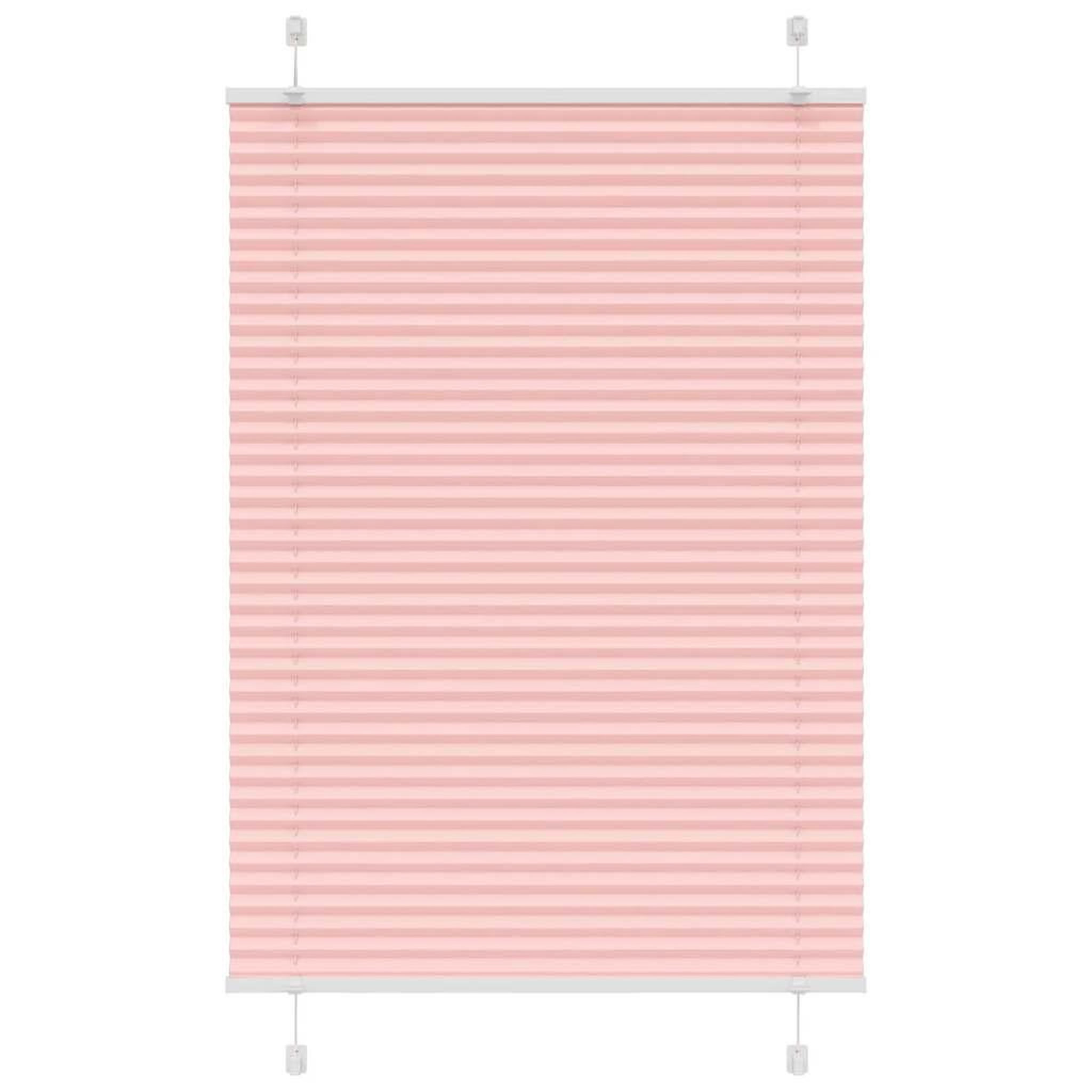 VIDAXL Store plisse rose 95x150 cm largeur du tissu 94,4 cm polyester