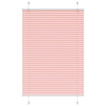 VIDAXL Store plisse rose 95x150 cm largeur du tissu 94,4 cm polyester