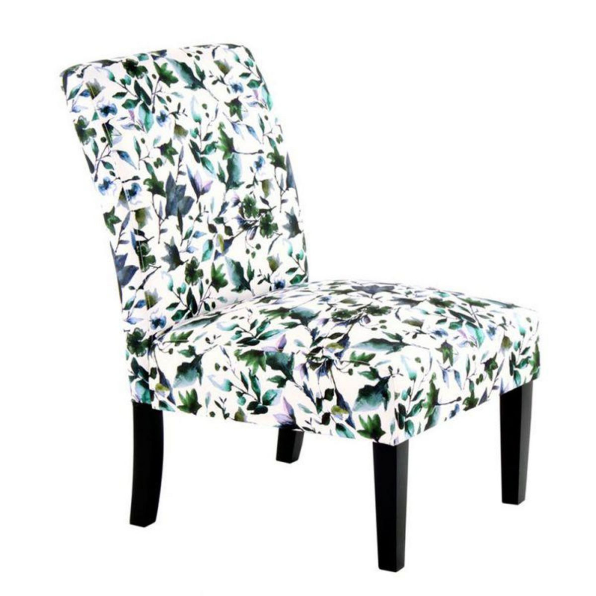 Paris Prix Fauteuil Design Imprimé  Indira  92cm Beige & Vert