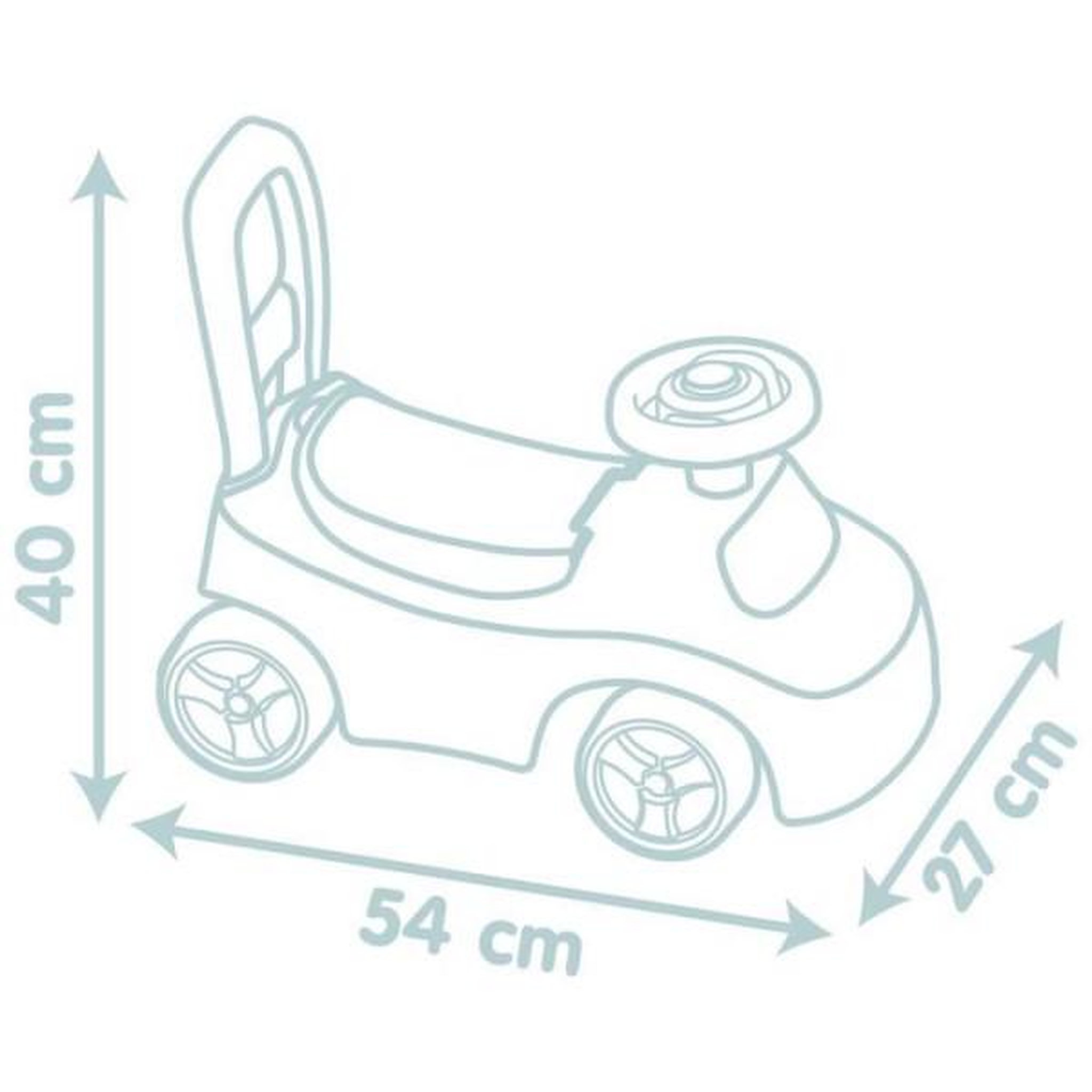 Voir la diapositive 4 : SMOBY Little Smoby - Porteur Auto - Coffre sous la selle + siege - Klaxon - A partir de 10 ans - Fabrication française