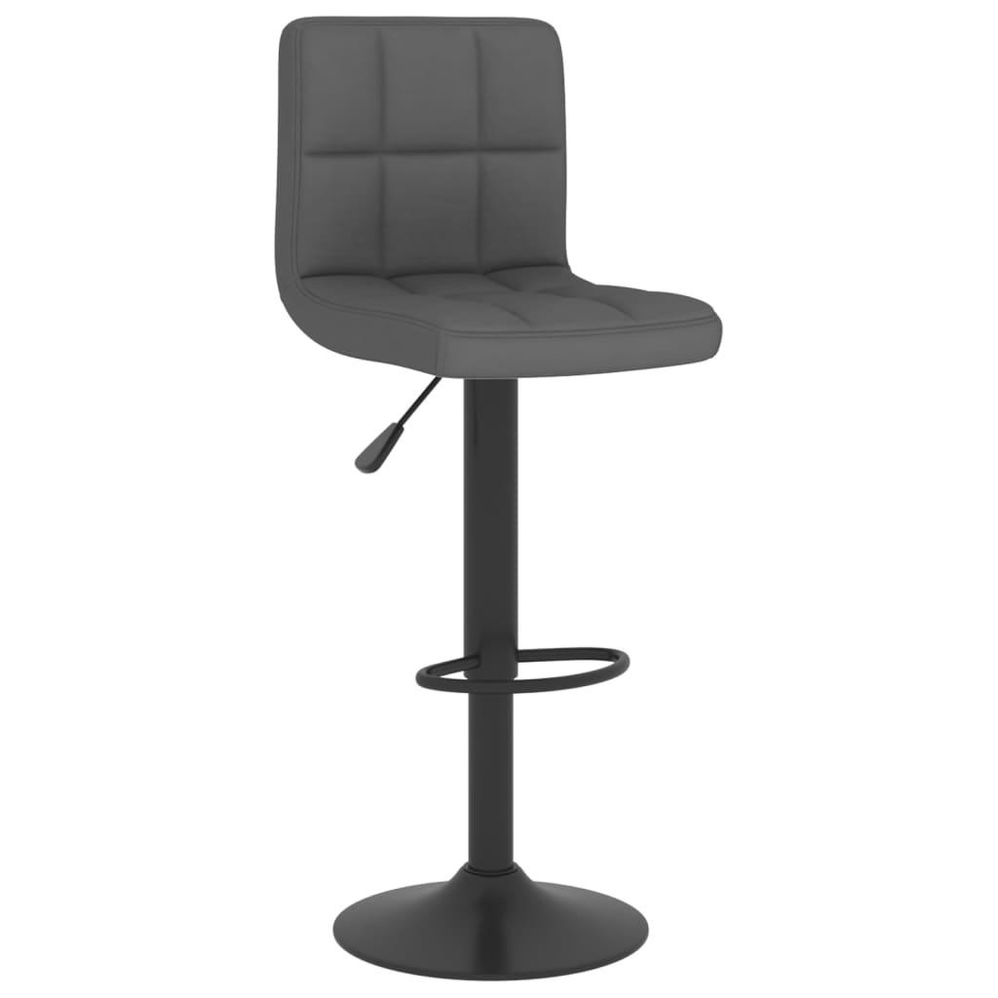 Voir la diapositive 3 : VIDAXL Tabourets de bar lot de 2 gris fonce tissu