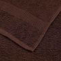 Voir la diapositive 6 : VIDAXL Serviettes de visage 4 pcs marron 30x30 cm 360 g m² 100% coton