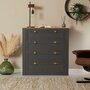 Voir la diapositive 3 : IDIMEX Commode BOLTON avec 4 tiroirs, en pin massif