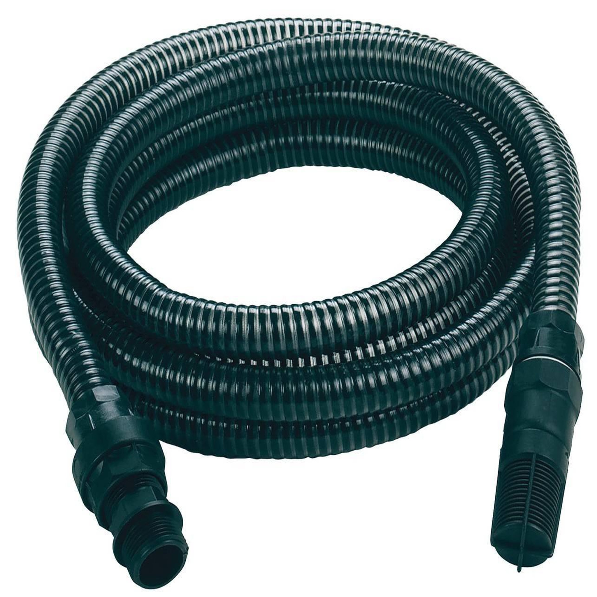 Einhell Kit tuyau d'aspiration noir 4 mètres avec embouts en PVC
